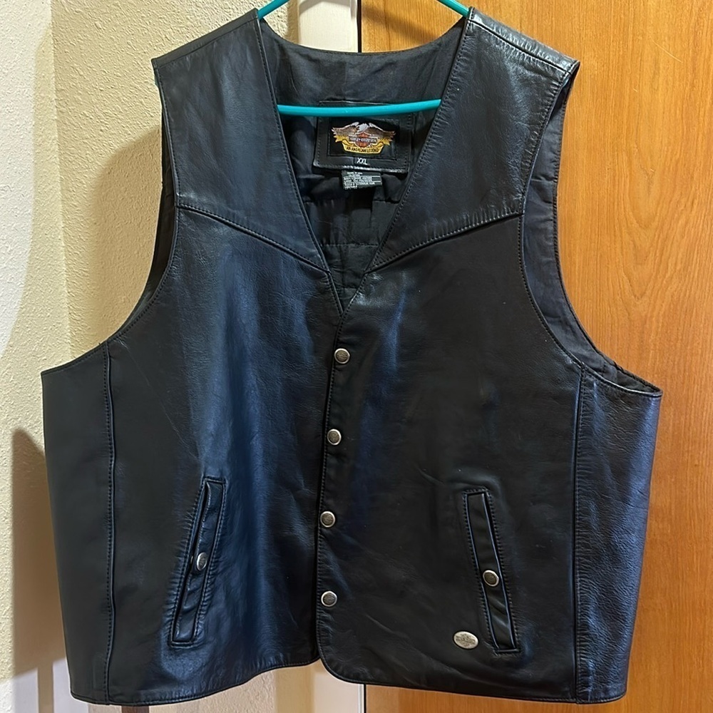Harley Davidson vest Vietnam Vet embroidery size XXL